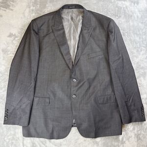Tiglio Luxe Suit Jacket Mens 52R Dark Gray Super 150s Lana Merinos Wool Italy